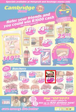 Cambridge Food Nelspruit & Seshego : February Month End (22 Feb - 6 March 2018), page 1