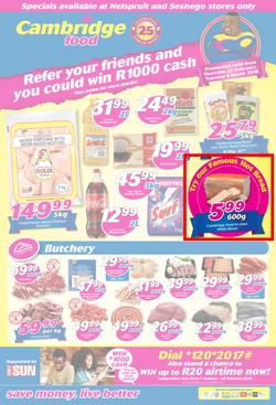 Cambridge Food Nelspruit & Seshego : February Month End (22 Feb - 6 March 2018), page 1