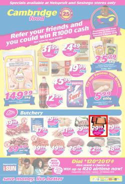 Cambridge Food Nelspruit & Seshego : February Month End (22 Feb - 6 March 2018), page 1