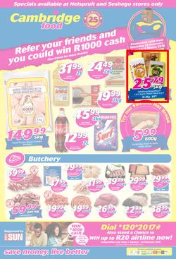 Cambridge Food Nelspruit & Seshego : February Month End (22 Feb - 6 March 2018), page 1