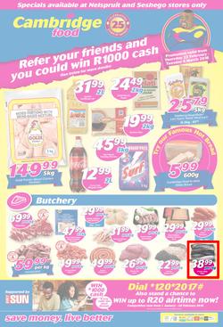 Cambridge Food Nelspruit & Seshego : February Month End (22 Feb - 6 March 2018), page 1