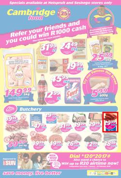 Cambridge Food Nelspruit & Seshego : February Month End (22 Feb - 6 March 2018), page 1