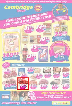 Cambridge Food Nelspruit & Seshego : February Month End (22 Feb - 6 March 2018), page 1