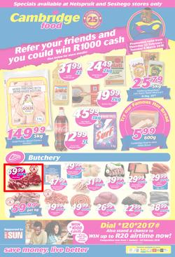 Cambridge Food Nelspruit & Seshego : February Month End (22 Feb - 6 March 2018), page 1