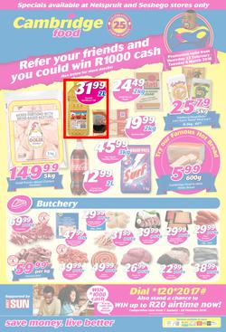 Cambridge Food Nelspruit & Seshego : February Month End (22 Feb - 6 March 2018), page 1