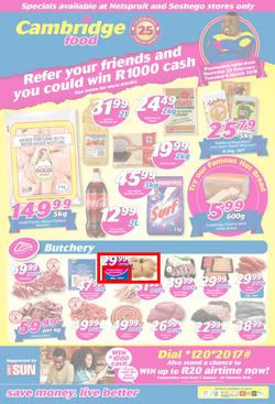 Cambridge Food Nelspruit & Seshego : February Month End (22 Feb - 6 March 2018), page 1