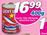 Lucky Star Pilchards-400g Each