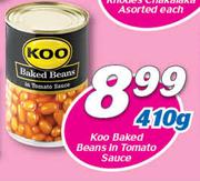 Koo Baked Beans In Tomato Sauce-410g