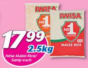 Iwisa Maize Rice/Samp-2.5kg Each