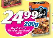 Rajah Curry Powder-200g Each