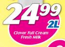 Clover Full Cream Fresh Milk-2Ltr