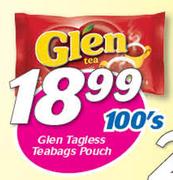 Glen Tagless Teabags-100’s Pack
