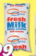 Orange Groove Full Cream Fresh Milk Sachet-1Ltr