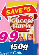 Willards Cheese Curls-150g Each
