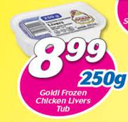 Goldi Frozen Chicken Livers Tub-250g