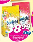 Sunlight Spring/Tropical Sensations Hand Washing Powder-2Kg Each