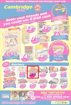 Cambridge Food Nelspruit & Seshego (24 Jan - 6 Feb 2018), page 1