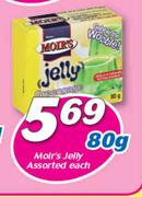 Moir's Jelly Assorted-80g Each
