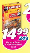Knorrox Stock Cubes Assorted-24's Each