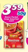 Royco Packet Soup Assorted-50g Each