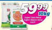 Super Sun/Iwisa Super Maize Meal-10Kg Each
