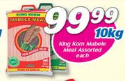 King Korn Mabele Meal Assorted-10Kg Each