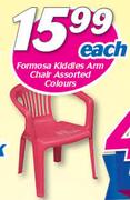 Formosa Kiddies Arm Chair Assorted Colours