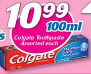 Colgate Toothpaste Assorted-100ml