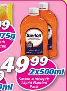 Savlon Antiseptic Liquid Banded Pack-2x500ml