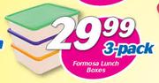 Formosa 3 Pack Lunch Boxes