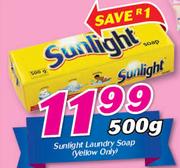 Sunlight Laundry Soap(Yellow Only)-500g