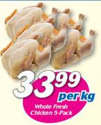 Whole Fresh Chicken 5-Pack-Per kg