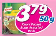Knorr Packet Soup-50g Each