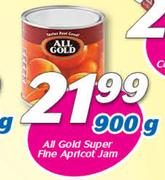 All Gold Super Fine Apricot Jam-900g
