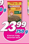 Knorrox Soup-750g Each