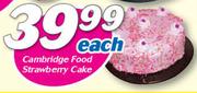 Cambridge Food Strawberry Cake-Each