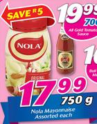 Nola Mayonnaise-750g Each