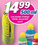 Lucozade Energy Drink-500ml Each