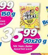 Nik Naks Baller-50x20g Each