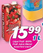 Liqui Fruit 100% Fruit Juice Blend-1Ltr Each
