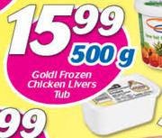 Goldi Frozen Chicken Livers Tub-500g