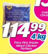 Price First Frozen Mixed Chicken Portions-4kg