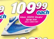 Ideas 1200W Steam/Spray Iron-Each