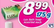 Lux Bath Soap Assorted-175g Each