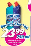 Domestos Thick Bleach Assorted-2 x 750ml