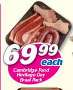 Cambridge Food Heritage Day Braai Pack