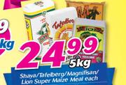 Shaya/Tafelberg/Magnifisan/Lion Super Maize Meal-5Kg Each