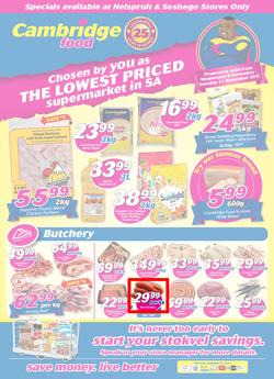 Cambridge Food : Nelspuit and Seshego (8 Nov - 21 Nov 2017), page 1