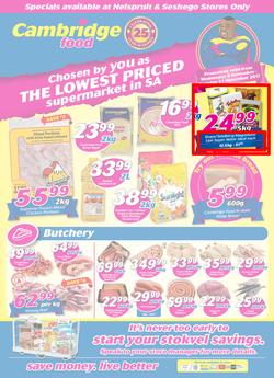 Cambridge Food : Nelspuit and Seshego (8 Nov - 21 Nov 2017), page 1