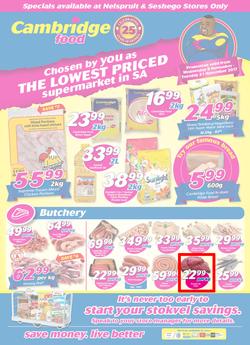 Cambridge Food : Nelspuit and Seshego (8 Nov - 21 Nov 2017), page 1